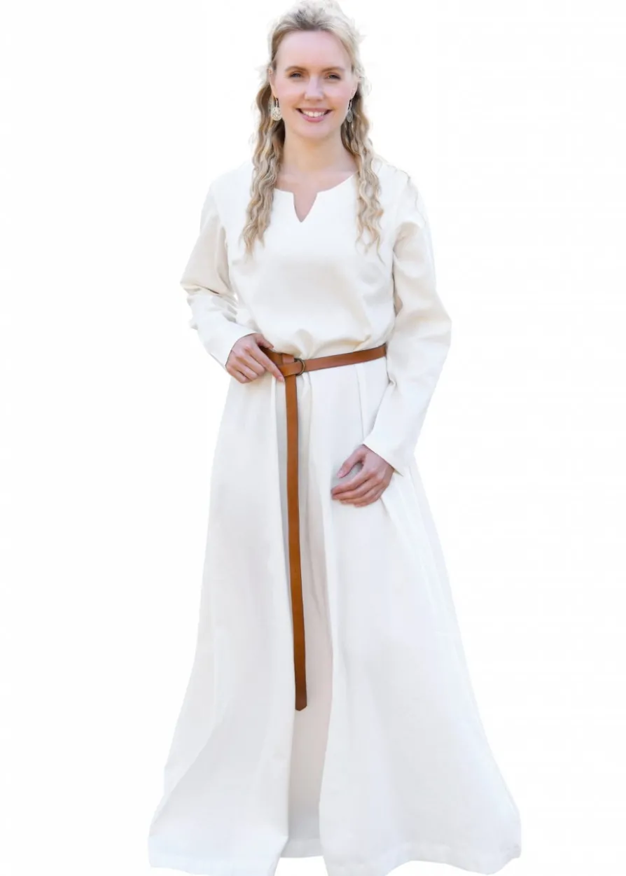 Leichtes Mittelalterkleid Milla, Wikingerkleid, natur