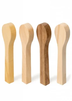 Löffelrohlingsset (Kirsche, Linde, Maulbeere, Walnuss), Beavercraft