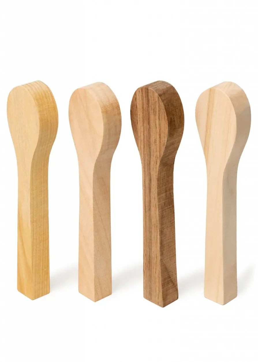 Löffelrohlingsset (Kirsche, Linde, Maulbeere, Walnuss), Beavercraft