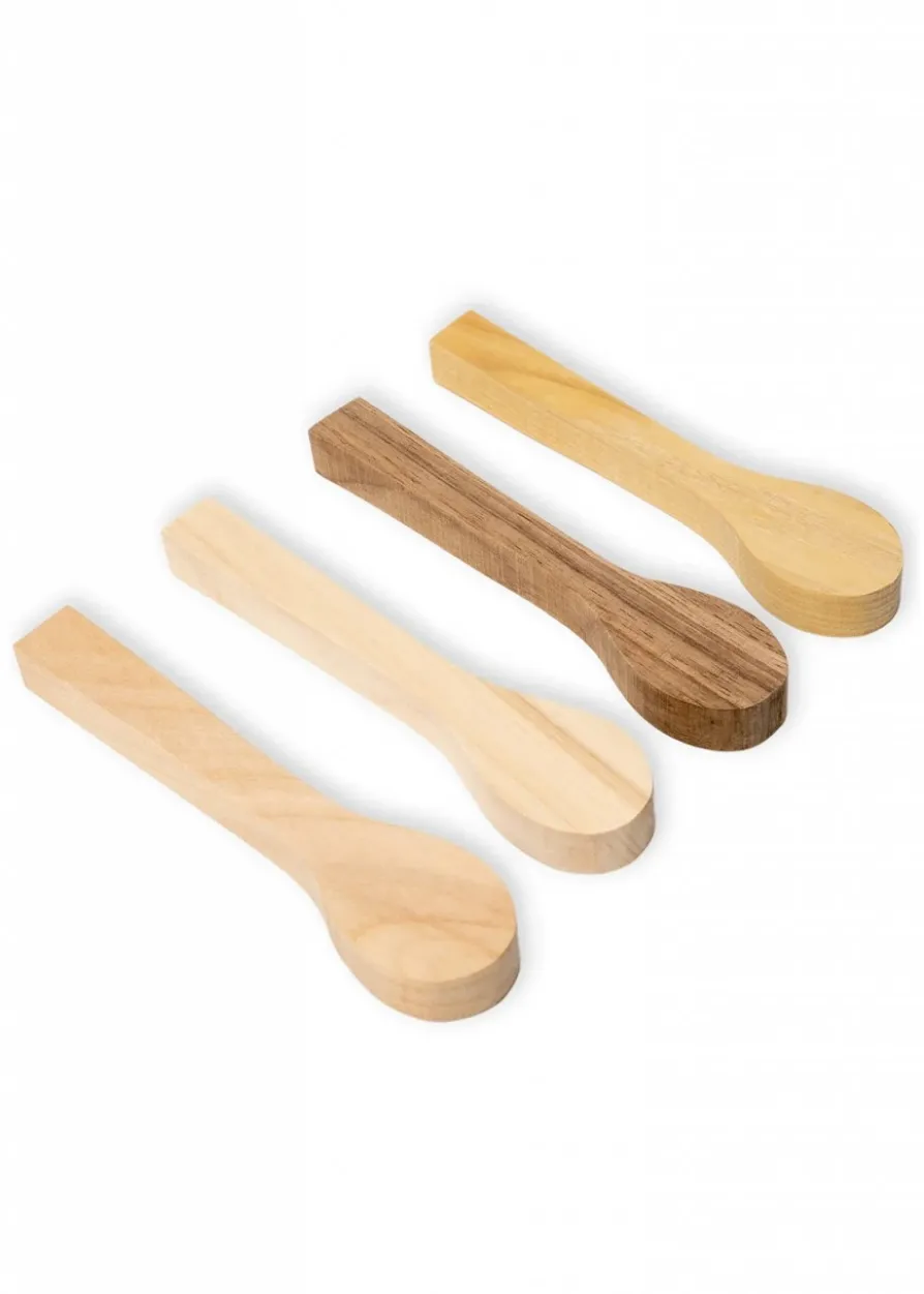 Löffelrohlingsset (Kirsche, Linde, Maulbeere, Walnuss), Beavercraft