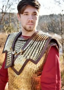 Lorica Squamata, Schuppenpanzer mit Schulterdopplung, Messing