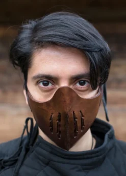 Mempo, Halbmaske aus Leder