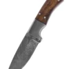 Messer mit Griff aus Hartholz, Damastzenerstahlkinge