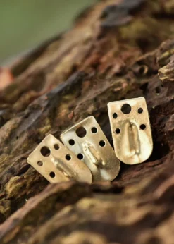Messingschuppen für Lamellenrüstung, 13 mm x 22 mm (25 Stück)