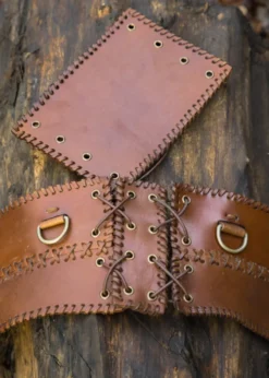 Miedergürtel aus Leder, braun