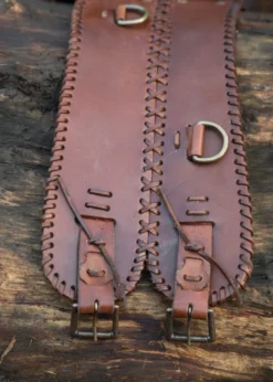 Miedergürtel aus Leder, braun
