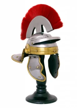 Miniatur Zenturio Helm mit Haarbusch