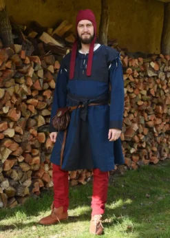 Mittelalter-Beinlinge mit Nestelbändern, rot