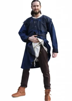 Mittelalter-Beinlinge mit Nestelbändern, braun