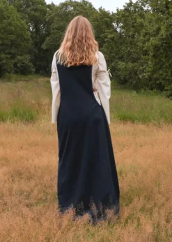 Mittelalter-Überkleid, Surcot Andra, dunkelblau