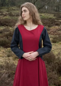 Mittelalter-Überkleid, Surcot Andra, rot