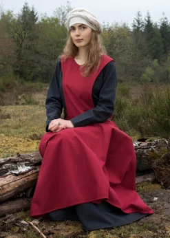 Mittelalter-Überkleid, Surcot Andra, rot