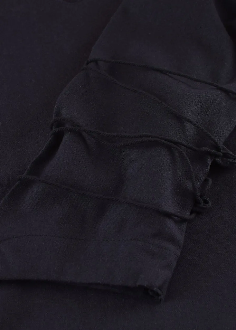 Mittelalter Bluse Aila mit Schnürung, schwarz