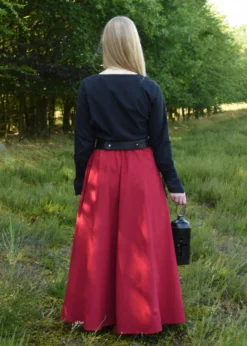 Mittelalter Bluse Aila mit Schnürung, schwarz