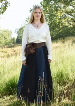 Mittelalter Bluse Aila mit Schnürung, natur
