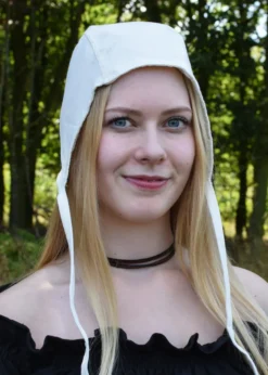 Mittelalter Bundhaube mit Bändern, verschiedene Farben