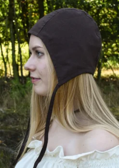Mittelalter Bundhaube mit Bändern, verschiedene Farben