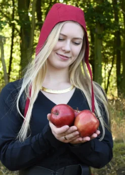 Mittelalter Bundhaube mit Bändern, verschiedene Farben