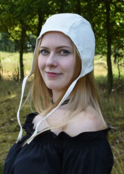 Mittelalter Bundhaube mit Bändern, verschiedene Farben