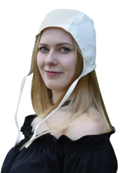 Mittelalter Bundhaube mit Bändern, verschiedene Farben
