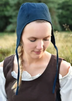 Mittelalter Bundhaube mit Bändern, verschiedene Farben