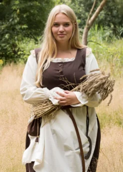 Mittelalter Carmen-Bluse, natur