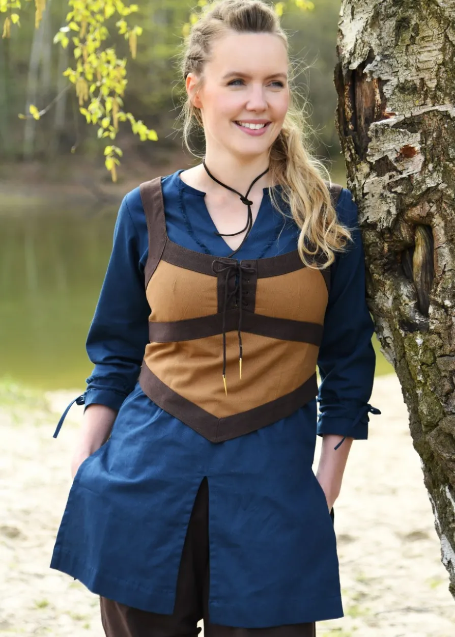 Mittelalter Corsage Kenna, braun
