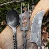 Mittelalter-Essbesteck, 3-teilig, handgeschmiedet