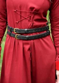 Mittelalter Gürtel - Doppelgürtel aus Leder