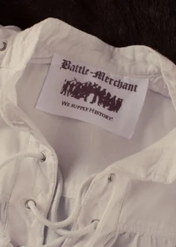 Mittelalter Hemd Corvin mit Schnürung, natur