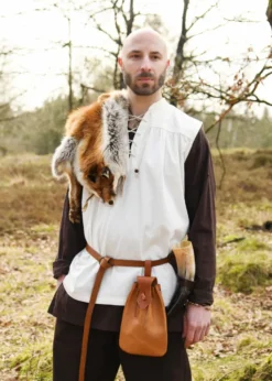 Mittelalter-Hemd Konstantin, ärmellos, natur