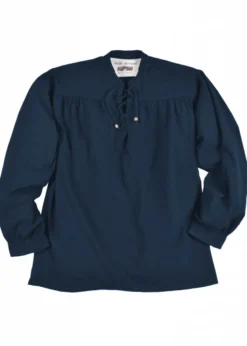 Mittelalter-Hemd Ludwig, blau