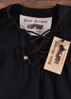 Mittelalter-Hemd Ludwig, schwarz