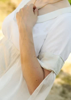 Mittelalter Hochzeitskleid mit Korsage, Brautkleid Fine, weiß/natur