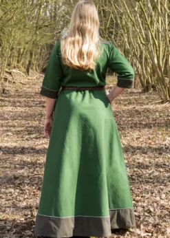 Mittelalterkleid Gesine aus Canvas, grün
