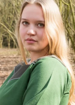 Mittelalterkleid Gesine aus Canvas, grün