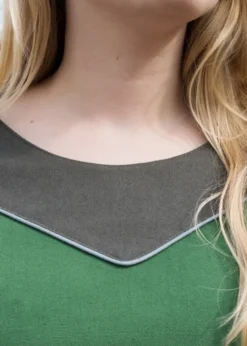 Mittelalterkleid Gesine aus Canvas, grün