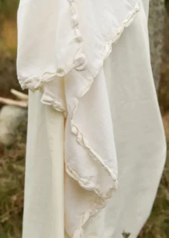 Mittelalter Kleid Ingrid mit Schnürung am Rücken, natur