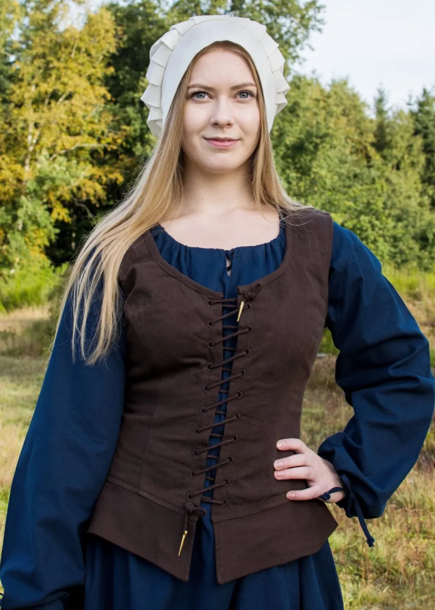 Mittelalter Korsage Tilda, braun