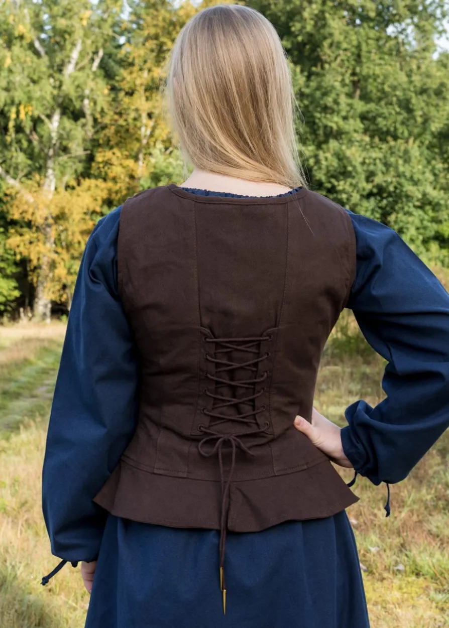 Mittelalter Korsage Tilda, braun