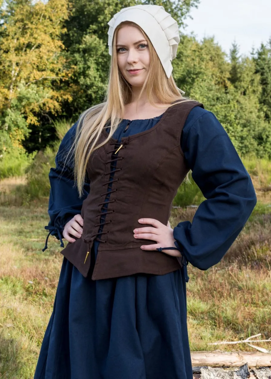 Mittelalter Korsage Tilda, braun