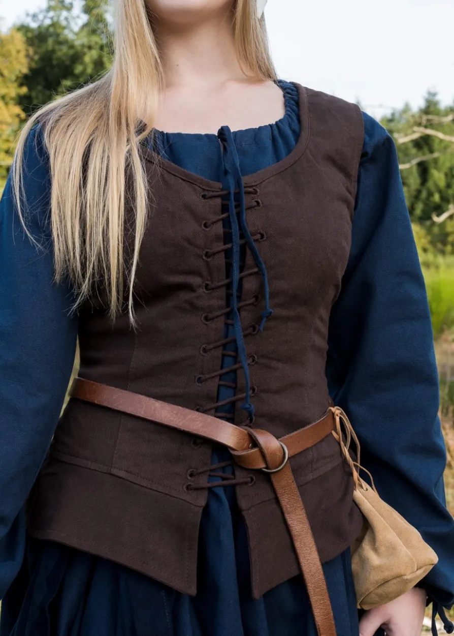 Mittelalter Korsage Tilda, braun