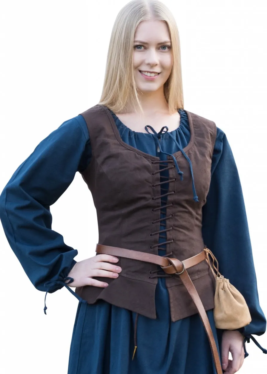 Mittelalter Korsage Tilda, braun