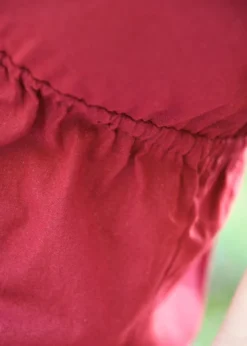 Mittelalter Kurzarm-Bluse Aren, weinrot