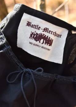 Mittelalter Kurzarm-Bluse Aren, schwarz