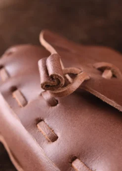 Mittelalter-Ledertasche, Hellbraun