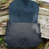 Mittelalter-Ledertasche, Schwarz