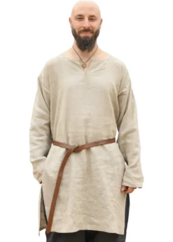 Mittelalter Leinen Tunika, natur