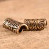 Mittelalterliche Bartperle mit keltischem Knoten aus Bronze
