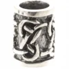 Mittelalterliche Bartperle mit keltischem Knoten, Silber